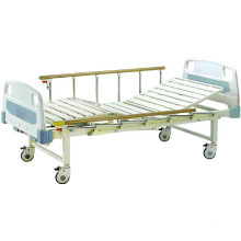 Cama paciente do Completo-Fowler móvel da cama de hospital com cabeceiras do ABS (B-16)